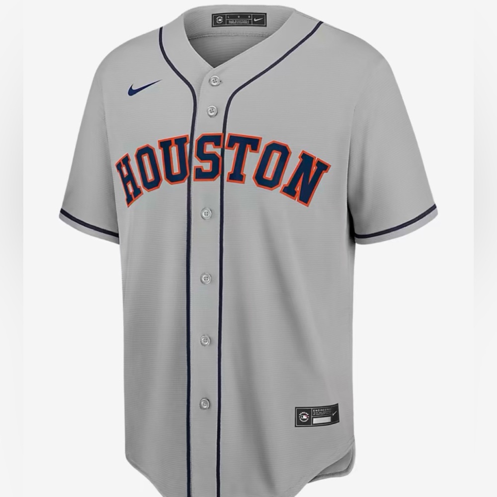 Houston Astros Nike Official Replica Road Jersey
